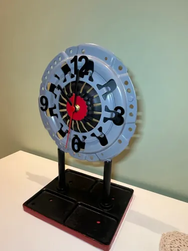 Relógio De Mesa Artesanal Platô De Embreagem Automotivo