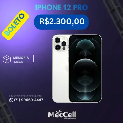 iPhone 12 Pro 128GB aparelho No Boleto 