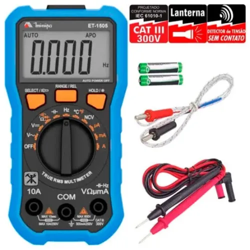 Multimetro digital et-1505 minipa
