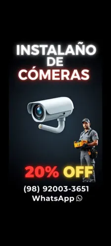 Venda e instalações de câmeras de segurança