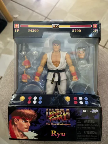 Boneco Ryu figura de ação articulada. Street Fighter 2 ultra. Jada toys