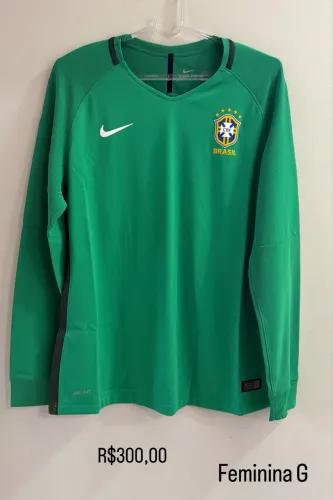 Camisa Seleção Brasileira Feminina Manga Longa Original