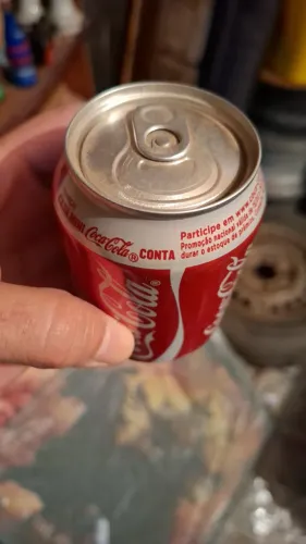 Par mini lata coca cola antiga