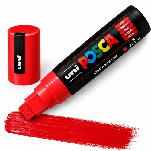 CANETA POSCA PC-17K - COR 15 VERMELHO<br>