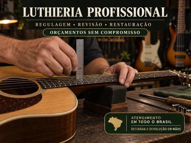 Luthier Profissional | Violão, Guitarra e Baixo | Todo Brasil