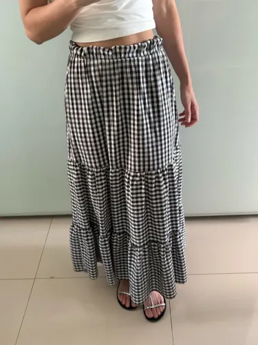 Saia longa xadrez
