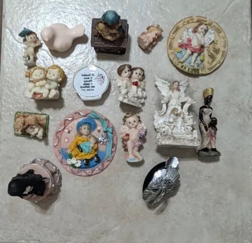 Coleção Vintage de Anjos e Imagens Decorativas