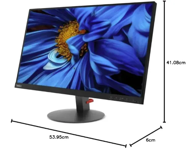 Monitor Full Hd Led 23.8 S24e Lenovo Thinkvision - Monitor Preto
