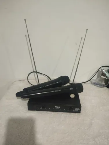 Receptor microfone com 2 microfone 