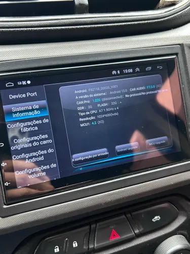 Multimídia Android CarPlay Android auto 7 polegadas