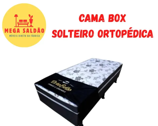 Cama Box Solteiro (Frete Grátis Para Alguns Lugares)