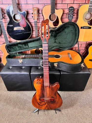 Violão midi Mountsom flat nylon elétrico ANALISO TROCAS