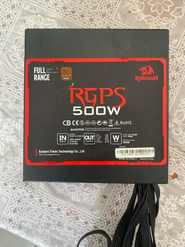 FONTE 500W 80 PLUS REDRAGON