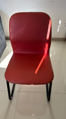 Cadeira Estofada Vermelha