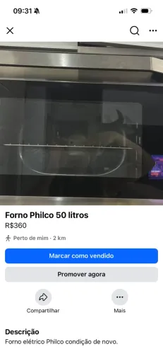 Forno elétrico philco