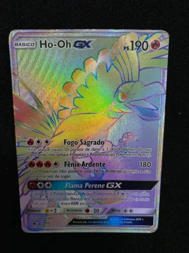 Carta Pokémon Ho-Oh Gx (SM80)