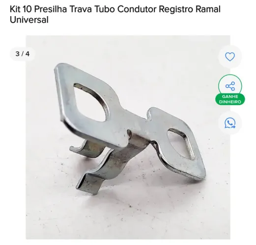 Presilhas trava de tubo 