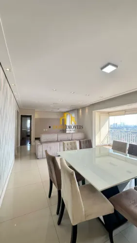 Apto venda 3 dorm vista livre mobiliado, 123m Cond Domo Life Centro SBC SP