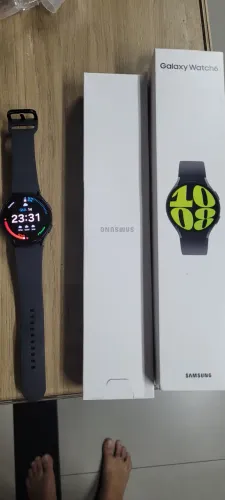 Smartwatch Galaxy Watch6 Bt 44mm Grafite Samsung Desenho Da Pulseira Liso