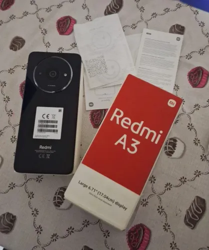 REDMI A3 PRETO BRILHANTE COMPLETO COM NOTA FISCAL