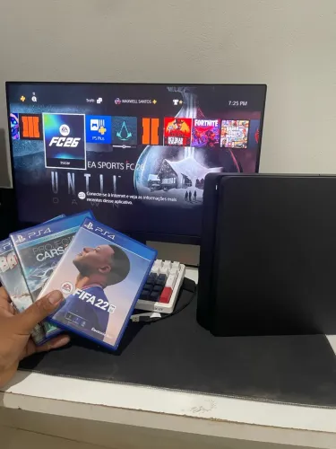 Ps4 slim 1tb zero cheio de jogos 