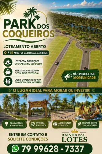 REPASSE Park dos Coqueiros - Lote Frente Norte. Última quadra da praia em frente área ver