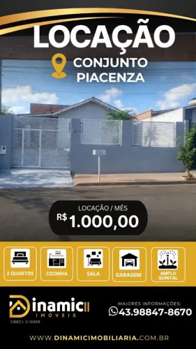 Casa para locação Jardim Piacenza