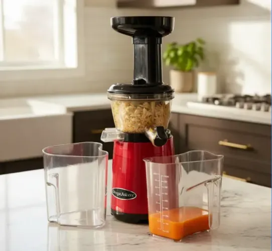 Extrator de Suco Omega Slow Juicer VRT402R - Original - Completo