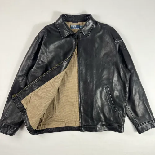 Jaqueta de couro Ralph Lauren