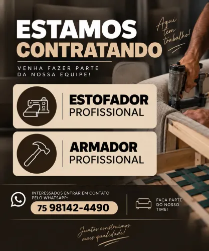 Procuro estofador e armador