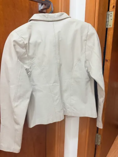 Jaqueta de couro legítimo 