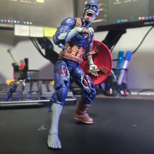 Marvel Legends what If Capitão América Zombie