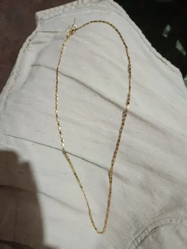 Vendo cordão banhado a ouro usado apenas uma vez!