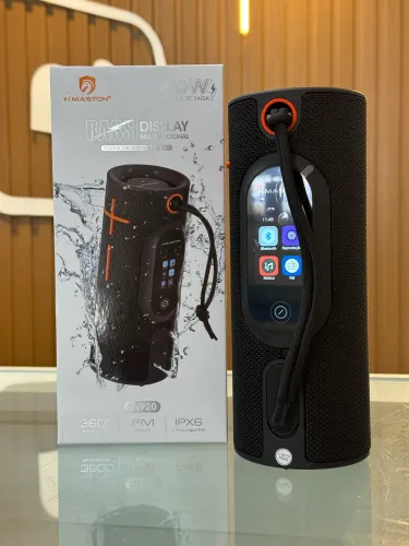 Caixa de Som Bluetooth 40W c/ Display Touch