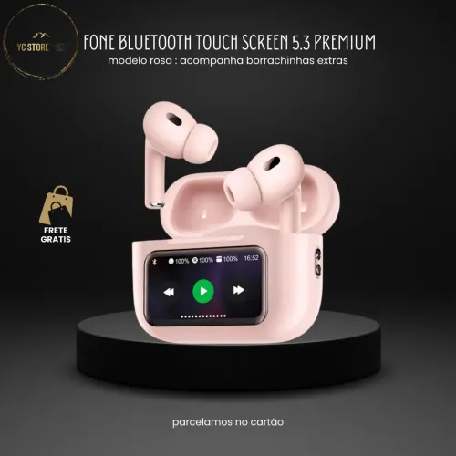 Fone Bluetooth Com Tela Touch Screen 5.3 Premium