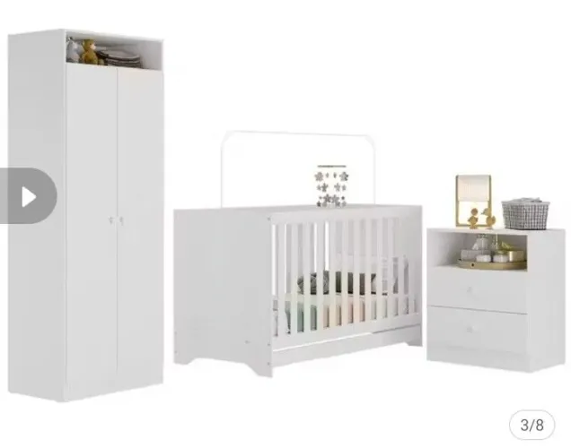 Quarto de bebê infantil completo 