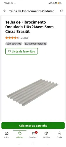 Telha Brasilit 