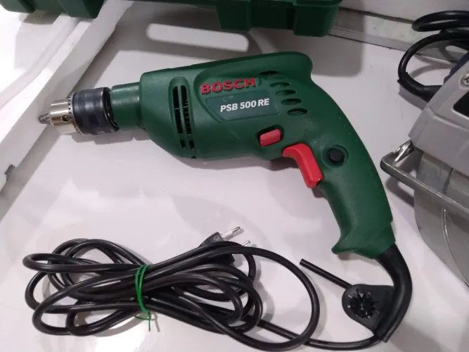 Furadeira e Parafusadeira de Impacto Bosch OSD 500 RE 220v Mandril 13mm Nova com Maleta