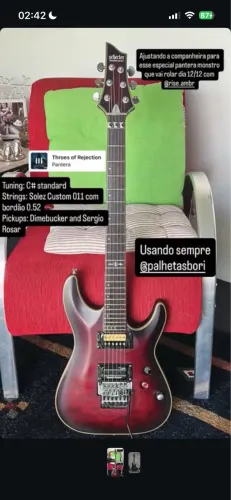 Guitarra schecter 6 cordas