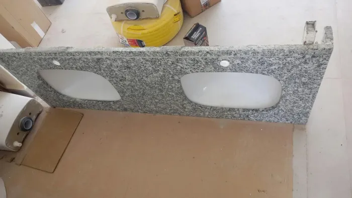 Pia dupla pra banheiro