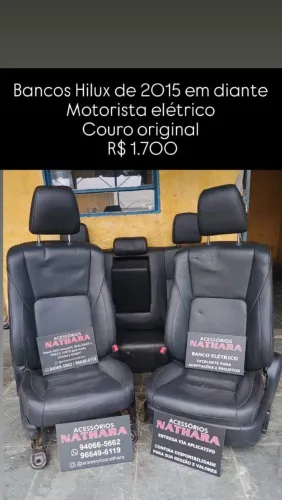 Bancos de couro na promoção Audi ,Hilux,Gran santa fé,Sentra e outros 1.000 cada jogo