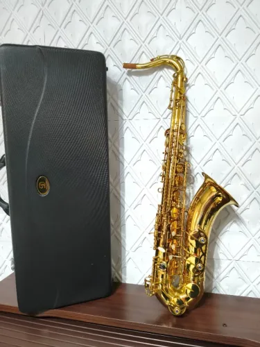 Saxofone Sib Tenor Dolphin IZ5331 Classic Novíssimo Dourado