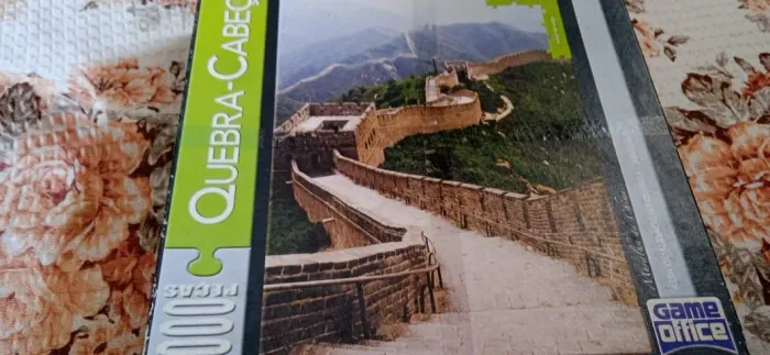 Quebra cabeça 1000 peça, muralha da China, quebra cabeça de madeira, jogo de memória.
