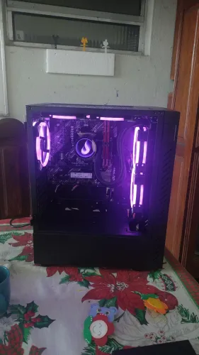 Gabinete+Fans RGB+Controladora 