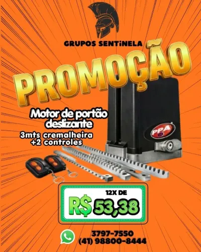 Pare de se molhar..motores de portão em promoção imperdível 