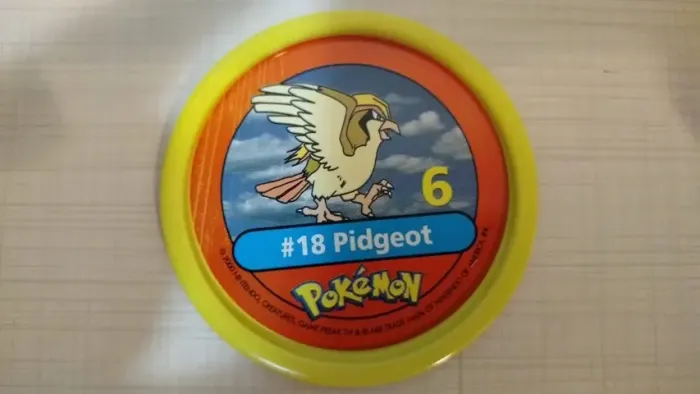 Tazos Estrela Pokémon Pokemetal #18 Pidgeot