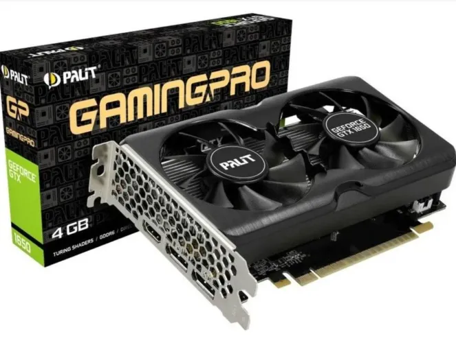 Placa de vídeo Gtx 1650 4Gb - Usado com caixa