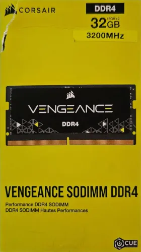 Memória RAM para Notebook Corsair Vengeance Performance, 32 GB (2x16), 3200MHz DDR4 SODIMM