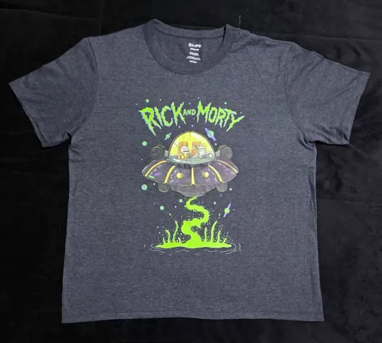 Camiseta Hering Adult Swim Rick and Morty Cinza - XXG