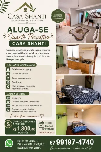 Casa mobiliada para mensalista ou diárias